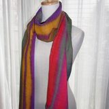 マルチカラーストライプストール（パープル系)
